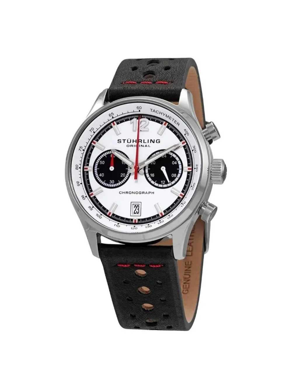 NWT Stuhrling Original Monaco White Dial Men's Watch